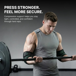 Bandes de compression élastiques pour coudes, idéales pour la musculation, le cross-training et le powerlifting – Soutien et protection pour les exercices en salle de sport - Product Image 3