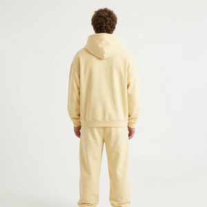 Hawk Eye Sports <b>Men's</b> Slim Fabric Fleece 300g Winter <b>Pullover</b> Hoodie Full-Length Button-Up Tracksuit Set Breathable - Product Image 5