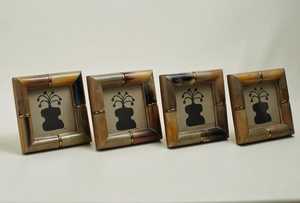 Handcrafted Buffalo Horn Photo <b>Frame</b>: <b>Rustic</b> Boho Decor <b>Picture</b> <b>Frame</b> - Product Image 4