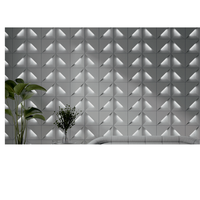 Panel Dinding Batu 3D Modern Anti Air 12mm, Promo Panas, untuk Eksterior/Interior Bangunan, Panel Ubin Datar untuk Kamar Mandi