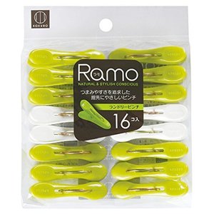 RAMO 16 pezzi verde/bianco clip per biancheria spille da bucato Premium per una comoda organizzazione - Product Image 1