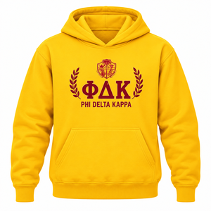 เสื้อฮู้ดดี้ PDK Heritage Inspired พร้อมกราฟิกด้านหน้า ดีไซน์นุ่มสบาย ตัดเย็บอย่างประณีต พร้อมปลายแขนเสื้อแบบริบ สำหรับชมรมนักศึกษา - Product Image 3