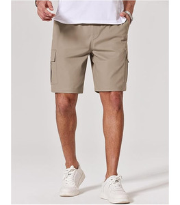 Shorts de mezclilla de cintura alta para mujer, estilo casual con aberturas, en colores sólidos, tela de rizo, bordados, antiarrugas, ¡los más vendidos! - Product Image 2