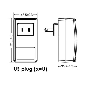 Adaptador Médico de 12W 2xMOPP 3.3V 3.64A con Montaje en Pared para EE. UU. y Cable de 1.5m - Product Image 3