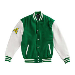 Veste universitaire d'hiver pour homme en toile, col montant, séchage rapide, respirante, personnalisable, style Letterman - Product Image 2