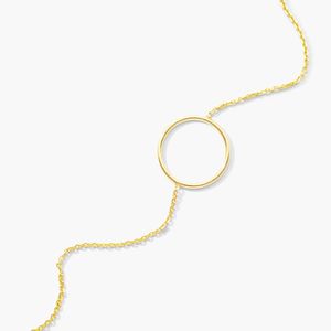 กำไลข้อมือวงกลมเปิดสีทองคำขาว - Product Image 4