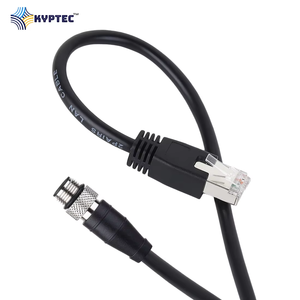 กล้องอุตสาหกรรม RJ-45 ถึง M12-4P สายเคเบิลแบบ D-Coded การเชื่อมต่ออีเธอร์เน็ตที่เสถียรสำหรับระบบอัตโนมัติและการตรวจสอบ - Product Image 3