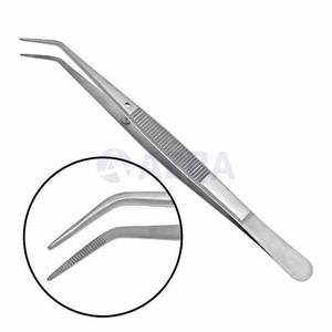 Pinzas Dentales de Acero Inoxidable, Pinzas Quirúrgicas con Punta Serrada, Pinzas Manuales para Aplicación de Algodón, Pinzas Meriam - Product Image 4