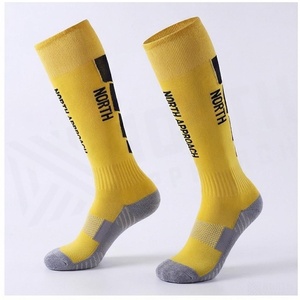 North Approach <b>Knee</b> <b>High</b> <b>Socks</b> Yellow Breathable Soccer <b>Socks</b> for Adults Summer Sport Wear - Product Image 3