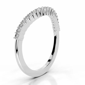 Anillo de Boda con Diamante Cultivado en Laboratorio, Corte Redondo, Certificado IGI, Aurevique - Product Image 2