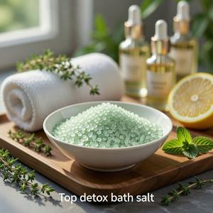 Sel de bain détox naturel de l'Himalaya, écologique, à marque privée, pour spa, aux herbes fraîches, pour une peau douce - Product Image 1