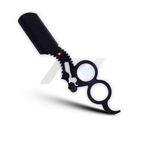 Professional <b>Mens</b> Double Ring Straight Edge Razor Single Blade Stainless Steel Barber Shaving Razor for Face Body & <b>Bikini</b> Groom - Product Image 1