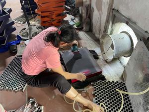 Plateau de service carré laqué moderne HUONG DANG LT 237B avec poignées, qualité commerciale, origine Vietnam, vente en gros - Product Image 5