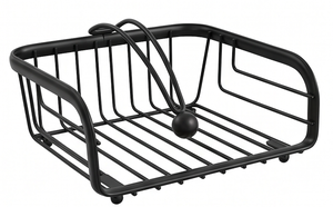 Premium Solid Iron <b>Napkin</b> Holder In <b>Black</b> Color Tabletop <b>Napkin</b> Dispenser For Home Use Hotel Use And Dining Use - Product Image 3