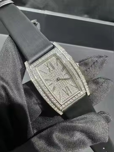 Reloj de Cuarzo con Diamantes Moissanite Elite Crystal Tide para Hombre, Elegante Reloj de Moda con Diamantes, Estilo Premium - Product Image 3