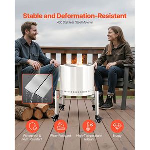 Soporte Ajustable para Fogatas de 15-27 Pulgadas con 4 Ruedas, Compatible con Estufas Solo Stove, Bonfire, Ranger, Yukon y Otros - Product Image 3