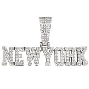 Colgante Clásico Unisex de Oro Blanco de 14K con Letra y Diamante Cultivado en Laboratorio, Certificado por GIA, para Regalo - Product Image 1