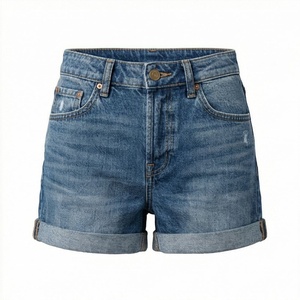 Shorts en jean pour femmes tendance, couleur personnalisée, décontractés, streetwear d'été, vêtements pour femmes - Product Image 1