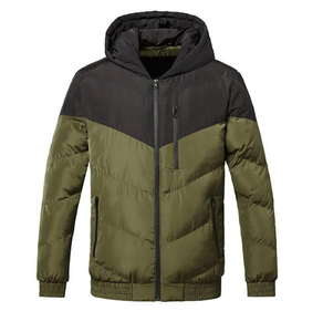 Wholesale Winter Puffer Hoodie <b>Jacket</b> For Men - Product Image 1