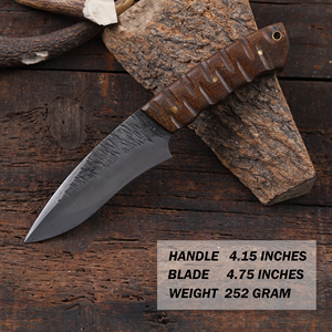 Cuchillo Nórdico Forge 1095 de Acero con Hoja Fija y Punta Caída, Grado Industrial, Mango de Palisandro, Personalizado OEM, para Caza y Camping - Product Image 2