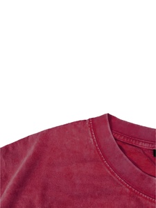Camiseta de Moda Urbana con Efecto Lavado para Hombre, Estilo Relajado para Uso Diario, Manga Corta, Ropa Casual Moderna Esencial - Product Image 3