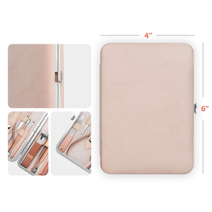 New Arrival Customizable 7-<b>Pc</b> Manicure Pedicure <b>Set</b> Stainless Steel Beauty Care Instrument for Women Men OEM ODM Serviced Box - Product Image 5