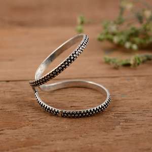 <b>Adjustable</b> 925 Sterling <b>Silver</b> Arthritis Finger Splint <b>Ring</b> – Therapeutic Joint Support Jewelry for Swan Neck & Mallet Finger - Product Image 2