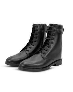 Botas de seguridad negras hasta media pantorrilla con cordones, calzado de trabajo, calzado protector para uso industrial y exterior - Product Image 4