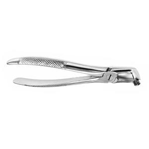 Forceps d'extraction dentaire atraumatique de couleur argentée, finition polie de qualité supérieure, pour la récupération des racines inférieures - Product Image 6