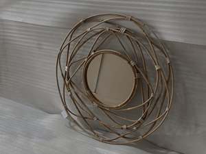 Espejo de Pared de Ratán Hecho a Mano para Decoración Boho del Hogar, Proyectos de Diseño de Interiores, Hoteles y Colecciones Personalizadas al por Menor, Vietnam - Product Image 4