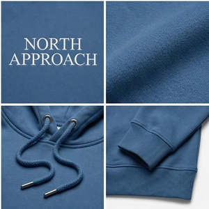 Sweat-shirt à capuche pour homme North Approach, coupe classique, bleu, coton, French Terry, décontracté, pour l'automne - Product Image 4