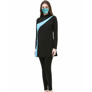 Customize Muslim Swimwear Women Modest <b>Full</b> <b>Coverage</b> Burkini <b>Swimsuit</b> Crystal Lightweight 3-Piece Set Quick Dry Islamic High Cut - Product Image 4