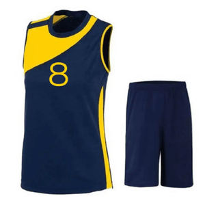 Ensemble d'uniformes de volley-ball personnalisés sublimés, maillot sans manches et short respirant à séchage rapide, tenue d'équipe, vente en gros OEM - Product Image 1