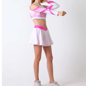 Costumes de performance de qualité supérieure en gros, robes de cheerleading de haute qualité pour l'école, ensembles d'uniformes de cheerleading par sublimation en grande quantité - Product Image 3