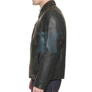 Breathable New Arrival <b>Men</b> <b>Leather</b> <b>Jacket</b> Casual Wear <b>Men</b> <b>Leather</b> Winter <b>Jacket</b> In Reasonable Price - Product Image 3