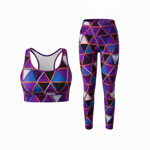 Leggings al por mayor, ropa deportiva, mallas, sujetadores deportivos, ropa de gimnasio sublimada de talla grande, conjuntos de sujetador y leggings para yoga y entrenamiento para mujer - Product Image 1