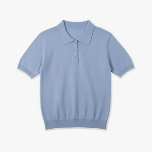 Tela Antiarrugas 100% Acrílica para Camisa de Hombre, Manga Corta, Tejido de Punto Trenzado, Casual, 160-220g, Vietnam, ODM y OEM Disponibles - Product Image 2