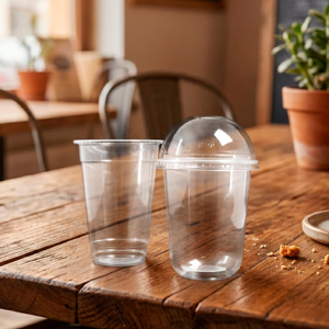 Vasos Desechables de Plástico PP/PET al por Mayor, Vasos de 95 mm con Tapas, Capacidad de 16/20/24 oz para Café Helado, Bebidas Frías, Té y Jugos - Product Image 4