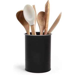 Modern <b>Square</b> <b>Adjustable</b> Durable Wood Kitchen Utensil Holder Storage Organizer Wooden Spoon Set Cooking Tools Countertop Cutlery - Product Image 1