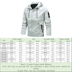 Chaqueta Deportiva Ligera para Hombre, Cortavientos, Abrigo para Actividades al Aire Libre, Chaqueta con Cremallera Completa y Capucha, Haus Industries - Product Image 6