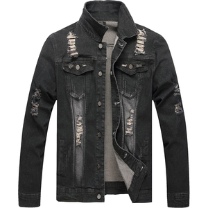 Winter Fashion High Quality Stretch Denim Jacket Men Supplier Spandex Fabric Custom logo Front OEM Bulk Order Price Streetwear - Product Image 1