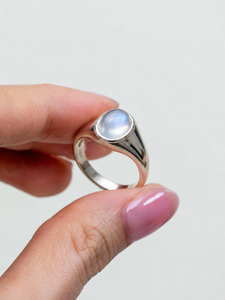Natural <b>Moonstone</b> 925 Sterling Silver <b>Ring</b> Handmade Gemstone Jewelry Custom Wholesale Manufacturer Supplier for Women - Product Image 2