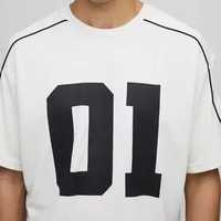 T-shirt Homme Oversize Uni Personnalisé avec Logo 100% Coton Anti-UV Streetwear Sérigraphie Coupe Ample Haute Qualité Usage Quotidien