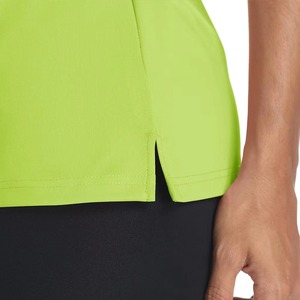Chemise à manches courtes pour femme, impression personnalisée en usine, 100% coton, séchage rapide, col rabattu, respirante, golf, tennis, travail, décontractée - Product Image 6