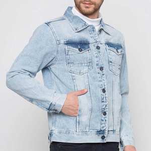 Chaqueta de Mezclilla de Algodón Personalizable de Alta Calidad para Hombre, Estilo Urbano, Invierno, OEM, Venta al por Mayor, Estilo High Street, con Botones de Cuerno - Product Image 5