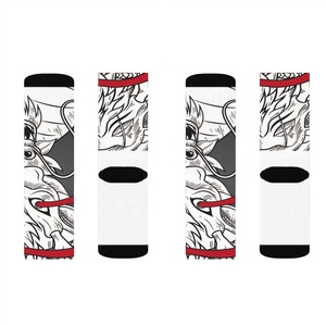 Chaussettes pour hommes personnalisées avec logo OEM, design antidérapant par sublimation, confortables, style ras du cou, couleur personnalisée - Product Image 5