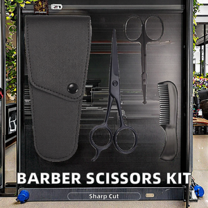 Ciseaux de coiffure professionnels ZARNAB SURGICAL à manche court en acier inoxydable, pour droitiers, avec logo personnalisé, qualité supérieure usine - Product Image 4