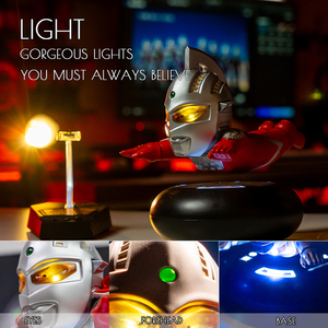 Meilleure vente Cadeau cool de Noël OEM <span class=keywords><strong>Super</strong></span> <span class=keywords><strong>Heros</strong></span> Flottant à lévitation magnétique Ultraman Seven Anime Figure Light - Product Image 4