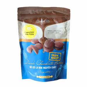 Bulk Selling Direct Manufacture Pure Real Dark Chocolate Button 58% Cocoa 1KG HALAL OEM/ODM Bakery Using Biscuits Cookies Hot - Product Image 1