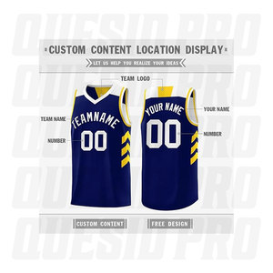 Nouveau maillot de basket-ball personnalisé de style américain pour les équipes, maillot de sport à séchage rapide, pour jeunes joueurs, sublimation, vêtements de sport de basket-ball - Product Image 3